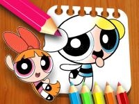 Jeu mobile The powerpuff girls coloring book
