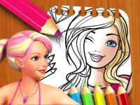 Jeu mobile Barbie doll coloring book