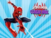 Jeu mobile Spiderman color fall - pill pull game