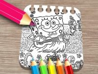 Jeu mobile Sponge on the run coloring book