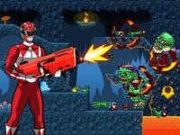 Jeu mobile Idle power rangers kill zombies