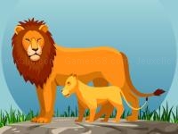Jeu mobile Wild animals and their babies