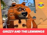 Jeu mobile Grizzy and the lemmings jigsaw puzzle planet