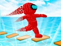 Jeu mobile Sandman pixel race 3d
