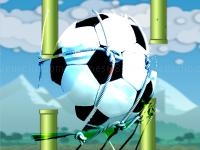 Jeu mobile Flying football- flapper soccer game