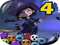 Bubble shooter funny halloween paper fold