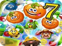 Jeu mobile Funny faces farm match3 mermaid - treasure game