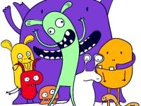 Jeu mobile Cute little monsters jigsaw