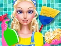 Jeu mobile Fashion doll house cleaning