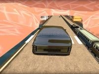Jeu mobile Train vs super car racing game