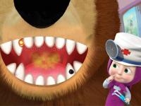 Jeu mobile Masha and the bear dentist game