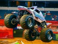 Monster truck racing puzzle