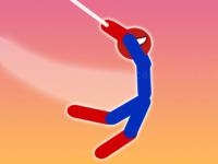 Jeu mobile Super hero flip: spider stickman hook
