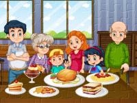 Jeu mobile Family dinner jigsaw