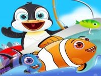 Jeu mobile Fish games for kids |trawling penguin games online