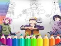 Jeu mobile Naruto shippuden coloring book: draw book ninja
