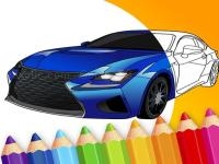 Jeu mobile Draw car - japanese luxury cars coloring book