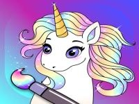 Jeu mobile Animated glitter coloring book - my little unicorn