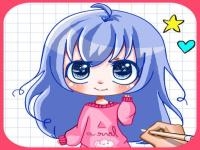 Jeu mobile Coloring book anime girls and boys - play game