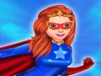 Jeu mobile Super power hero girls runner game adventure