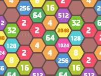 Jeu mobile 2048 hexa merge block