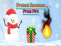 Jeu mobile Protect snowman from fire