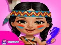 Jeu mobile Summer vacation girl and boy at resort