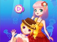 Mermaid princess dress up salon