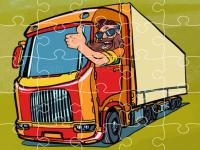 Semi trucks jigsaw