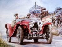 Painting vintage cars jigsaw puzzle 2