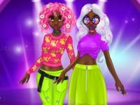 Jeu mobile Princess incredible spring neon hairstyles