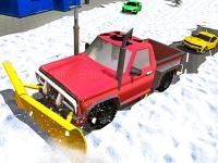Jeu mobile Snow plow jeep simulator 3d