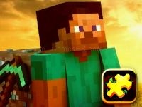 Jeu mobile Minecraft puzzle time