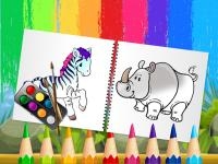 Jeu mobile Funny animals coloring book
