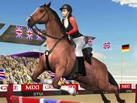 Jeu mobile Horse jumping show 3d