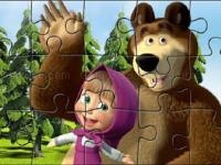 Jeu mobile Masha puzzle time