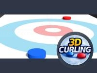 Jeu mobile 3d mini curling